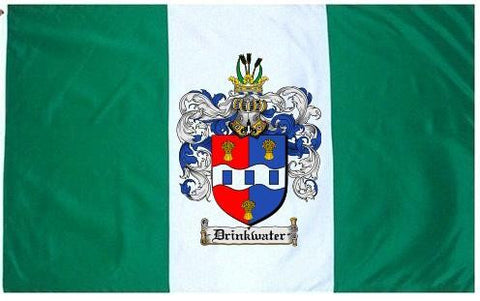Drinkwater family crest coat of arms flag