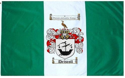 Driscoll family crest coat of arms flag