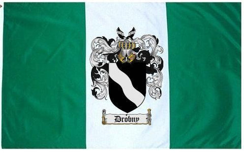 Drobny family crest coat of arms flag
