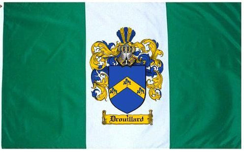 Drouillard family crest coat of arms flag