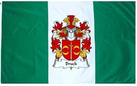 Druck family crest coat of arms flag