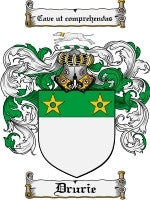 Drurie coat of arms family crest download