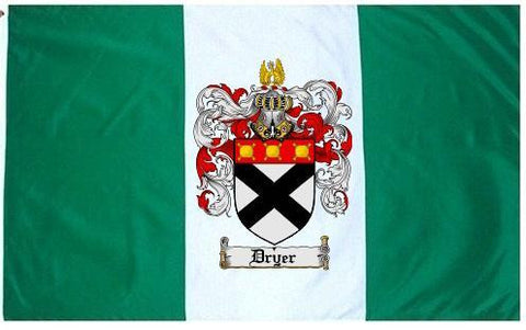 Dryer family crest coat of arms flag