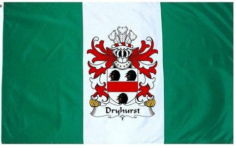 Dryhurst family crest coat of arms flag