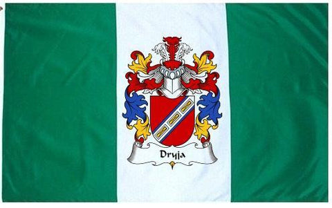 Dryja family crest coat of arms flag