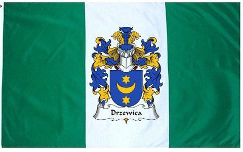 Drzewica family crest coat of arms flag