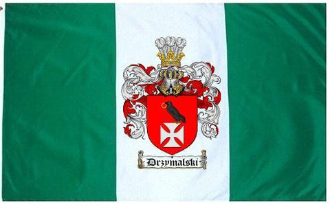 Drzymalski family crest coat of arms flag