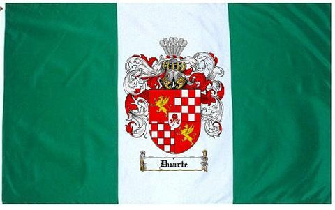 Duarte family crest coat of arms flag