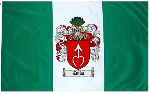 Duba family crest coat of arms flag