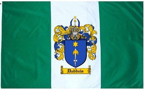Dubbels family crest coat of arms flag