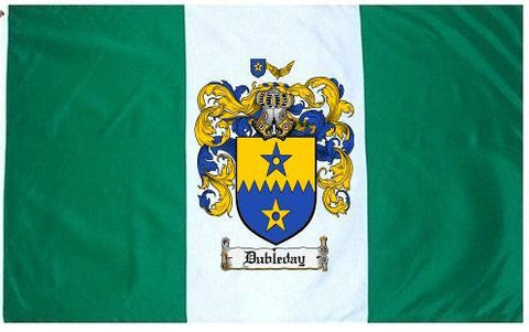 Dubleday family crest coat of arms flag