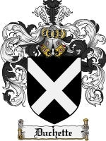 Duchette coat of arms family crest download