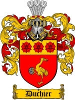 Duchier coat of arms family crest download