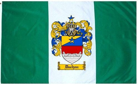 Duchon family crest coat of arms flag