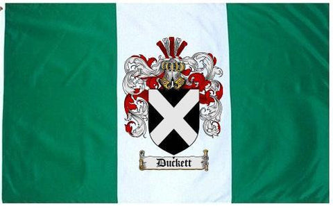 Duckett family crest coat of arms flag