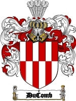 Ducomb coat of arms family crest download