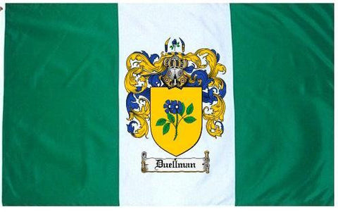 Duellman family crest coat of arms flag