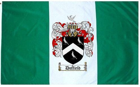 Duffield family crest coat of arms flag