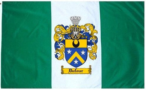 Dufour family crest coat of arms flag