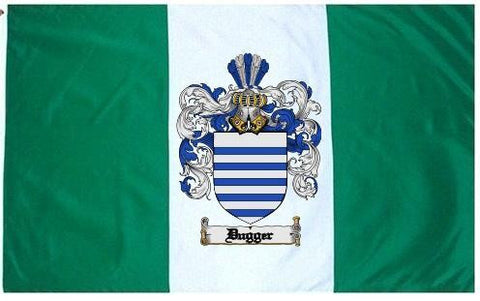 Dugger family crest coat of arms flag