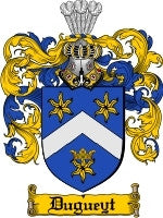 Dugueyt coat of arms family crest download