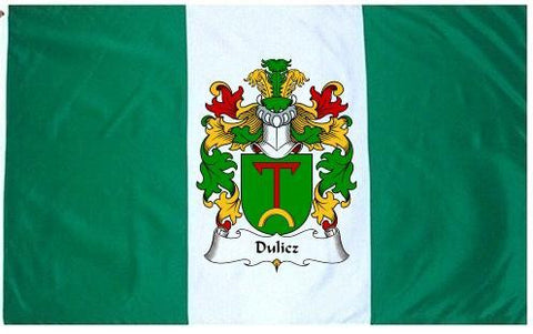 Dulicz family crest coat of arms flag