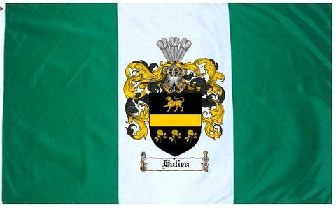 Dulieu family crest coat of arms flag