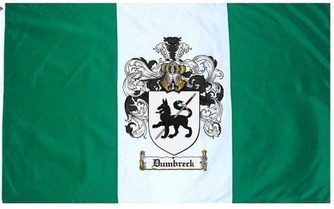 Dumbreck family crest coat of arms flag