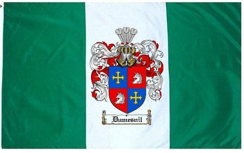 Dumesnil family crest coat of arms flag