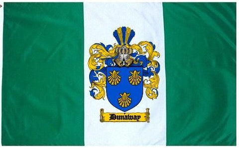 Dunaway family crest coat of arms flag