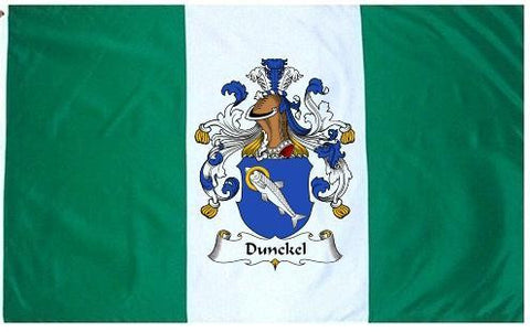 Dunckel family crest coat of arms flag