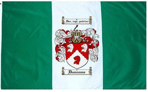 Duncome family crest coat of arms flag
