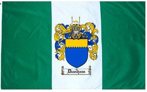 Dunham family crest coat of arms flag