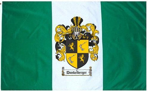 Dunkelberger family crest coat of arms flag