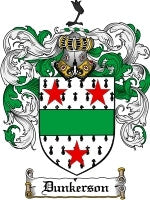 Dunkerson coat of arms family crest download