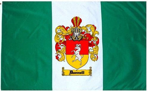 Dunnett family crest coat of arms flag