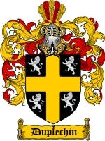 Duplechin coat of arms family crest download