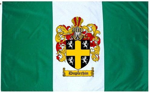 Duplechin family crest coat of arms flag