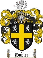 Dupler coat of arms family crest download