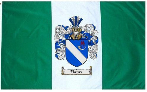 Dupre family crest coat of arms flag