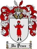 Dupreez coat of arms family crest download