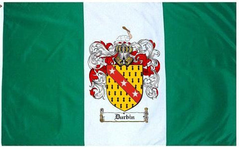 Durbin family crest coat of arms flag