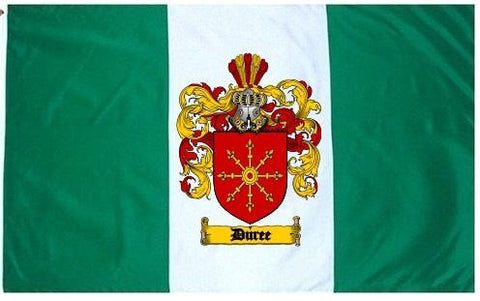 Duree family crest coat of arms flag