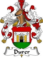 Durling Durer family crest coat of arms emailed to you within 24 hours – Family ...