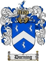 Durning coat of arms family crest download