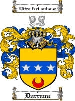 Durrame coat of arms family crest download