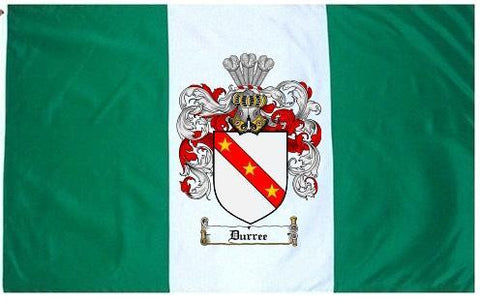 Durree family crest coat of arms flag
