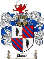 Dusek coat of arms family crest download