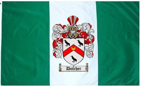 Dutcher family crest coat of arms flag