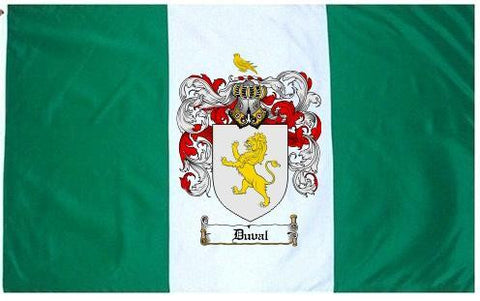 Duval family crest coat of arms flag